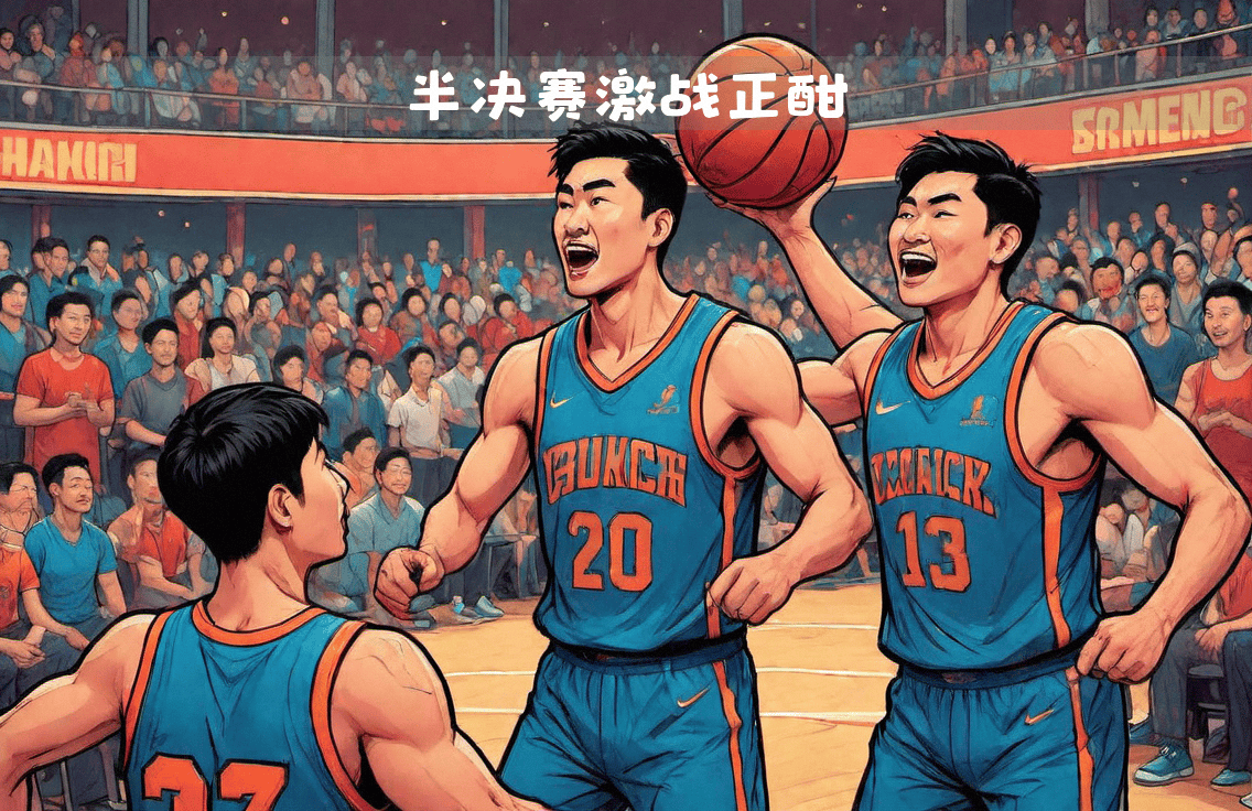 篮球男子半决赛：两队对决，谁能夺冠